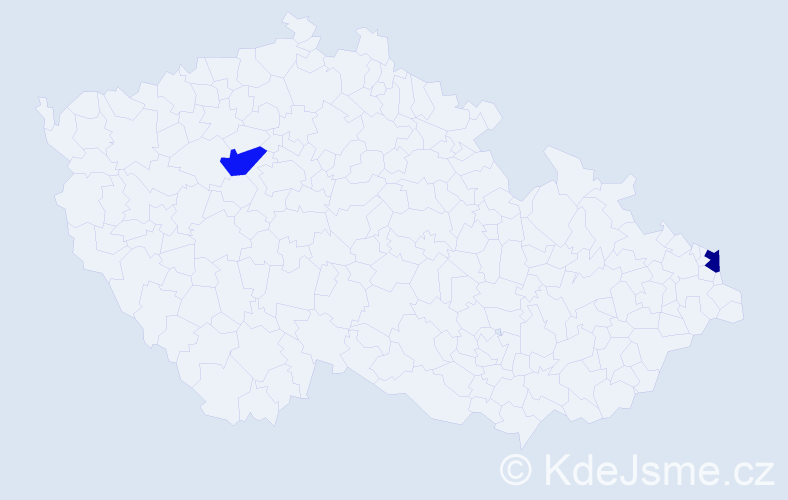 Příjmení: 'Krascsenitsová', počet výskytů 2 v celé ČR