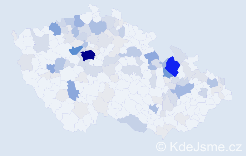Příjmení: 'Reichl', počet výskytů 412 v celé ČR