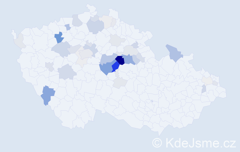 Příjmení: 'Loužilová', počet výskytů 129 v celé ČR