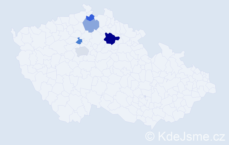 Příjmení: 'Firytová', počet výskytů 8 v celé ČR