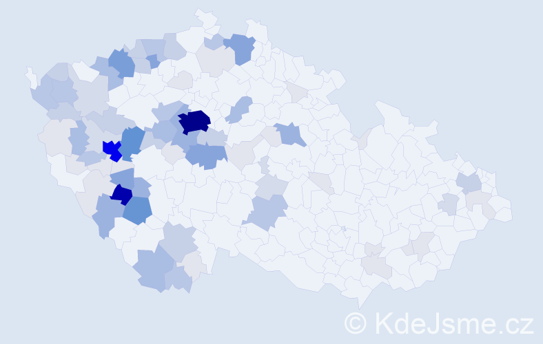 Příjmení: 'Panušková', počet výskytů 304 v celé ČR
