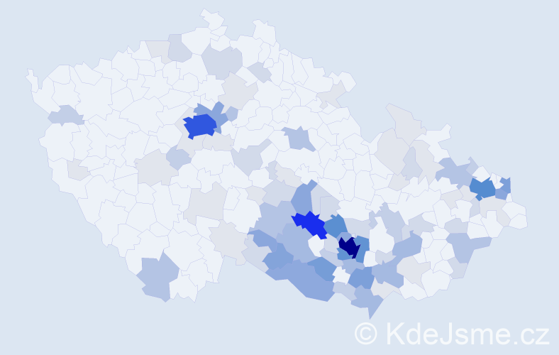 Příjmení: 'Fic', počet výskytů 313 v celé ČR