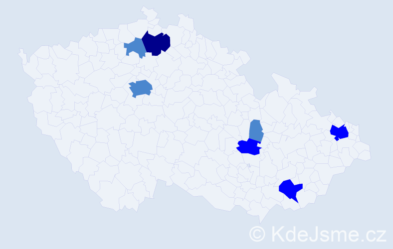 Příjmení: 'Foreth', počet výskytů 12 v celé ČR