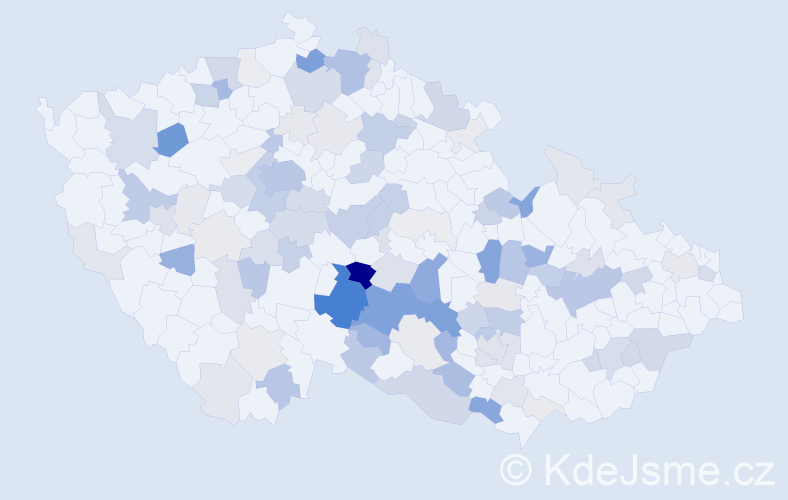 Příjmení: 'Augustová', počet výskytů 366 v celé ČR