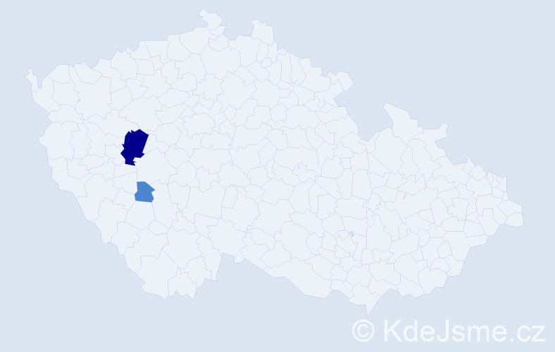 Příjmení: 'Clepacec', počet výskytů 4 v celé ČR