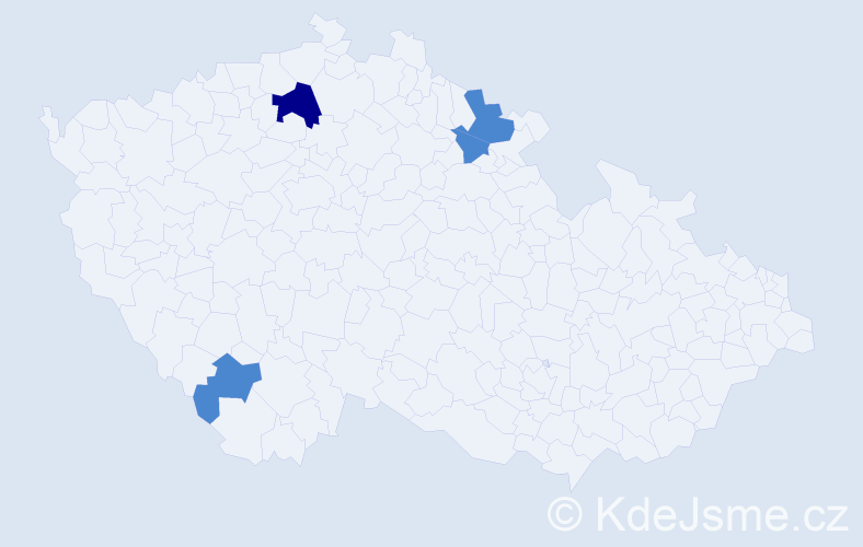 Příjmení: 'Kamluk', počet výskytů 6 v celé ČR