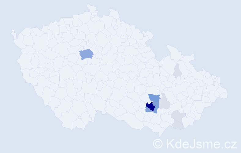Příjmení: 'Lunerová', počet výskytů 44 v celé ČR