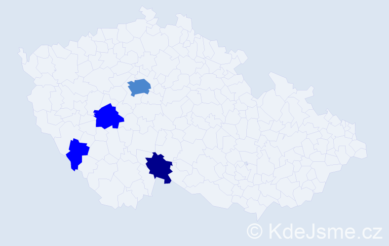 Příjmení: 'Helbig', počet výskytů 8 v celé ČR