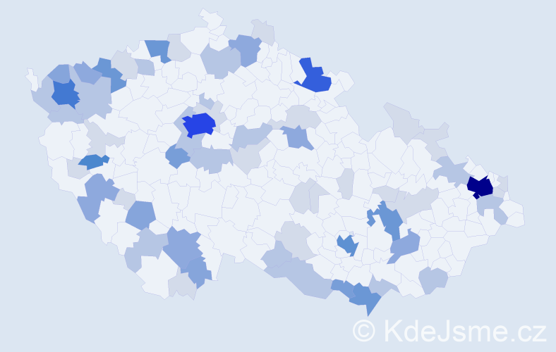 Příjmení: 'Rehák', počet výskytů 178 v celé ČR