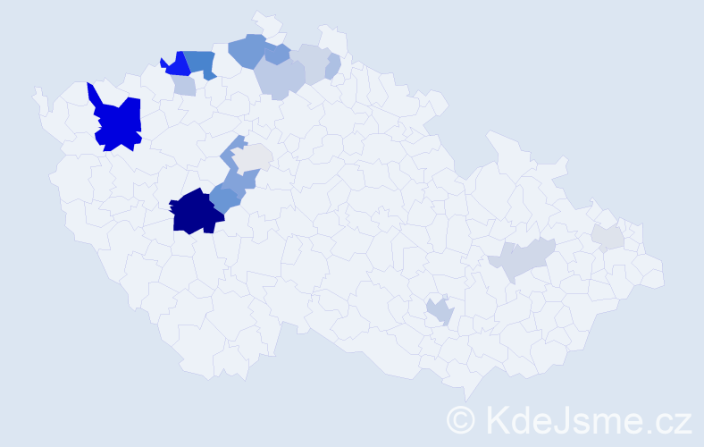 Příjmení: 'Simmer', počet výskytů 47 v celé ČR