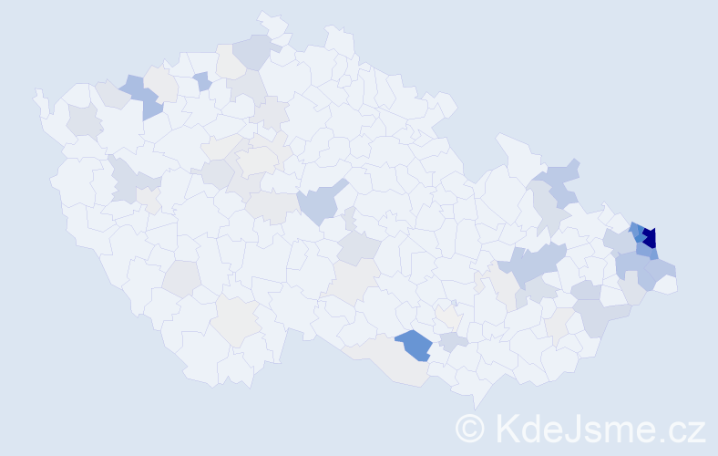 Příjmení: 'Hanzel', počet výskytů 273 v celé ČR