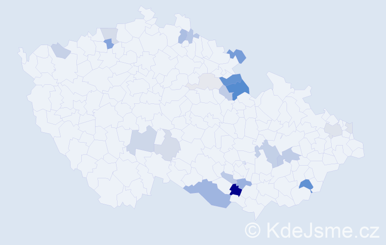 Příjmení: 'Feichtinger', počet výskytů 51 v celé ČR