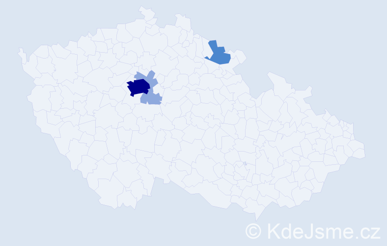 Příjmení: 'Veinert', počet výskytů 11 v celé ČR