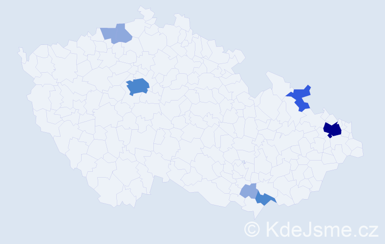 Příjmení: 'Drobec', počet výskytů 15 v celé ČR