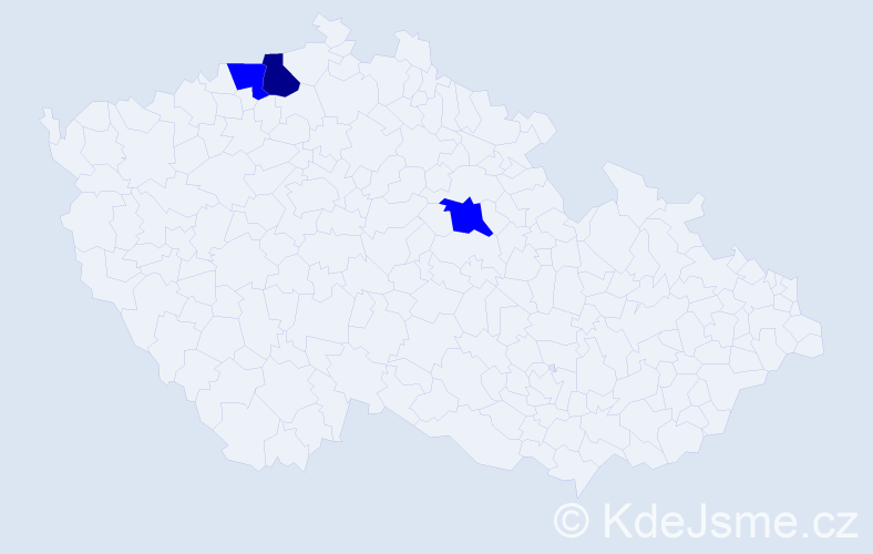 Příjmení: 'Zoudunová', počet výskytů 4 v celé ČR