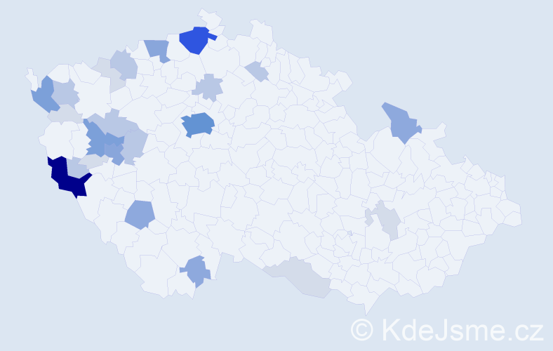 Příjmení: 'Macht', počet výskytů 82 v celé ČR
