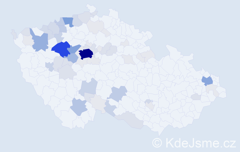 Příjmení: 'Tvrzová', počet výskytů 225 v celé ČR