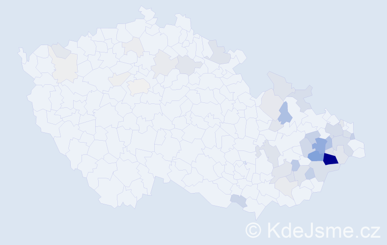 Příjmení: 'Dorotík', počet výskytů 165 v celé ČR