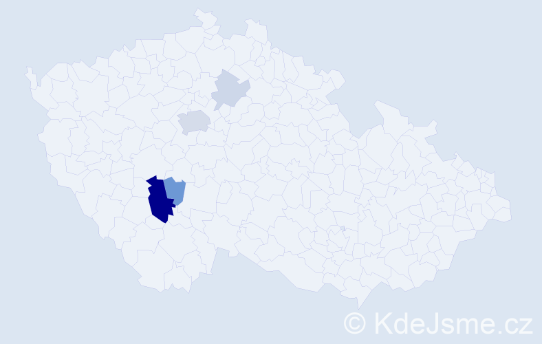 Příjmení: 'Kolpeková', počet výskytů 16 v celé ČR
