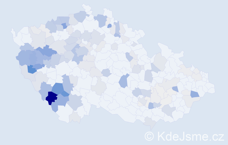 Příjmení: 'Roučková', počet výskytů 577 v celé ČR