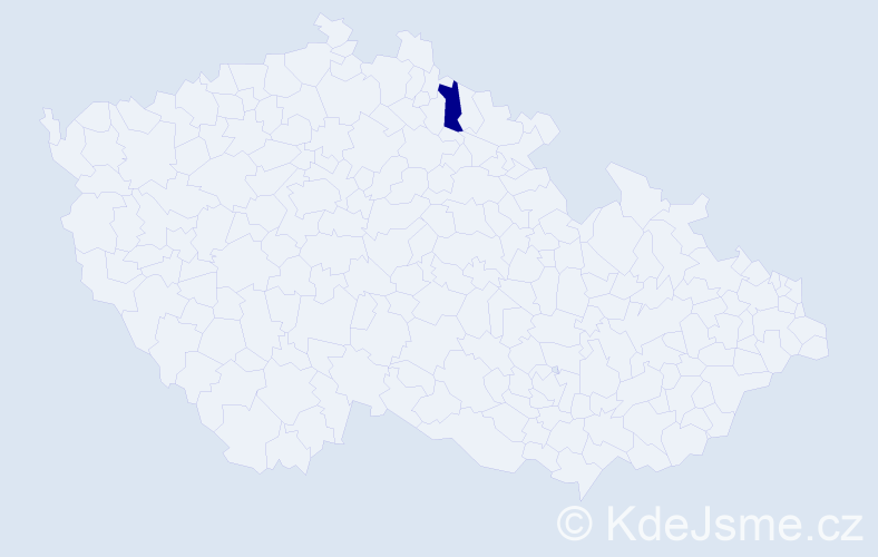 Příjmení: 'Osowski', počet výskytů 1 v celé ČR