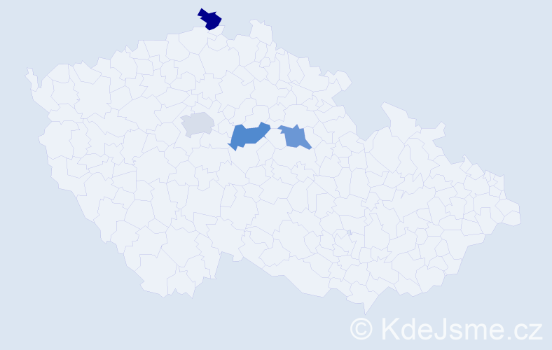 Příjmení: 'Briatka', počet výskytů 4 v celé ČR
