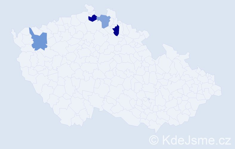 Příjmení: 'Dierzéová', počet výskytů 4 v celé ČR
