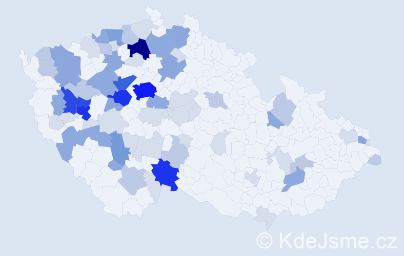Příjmení: 'Lepičová', počet výskytů 212 v celé ČR