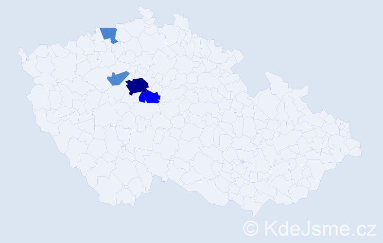 Příjmení: 'Blesková', počet výskytů 18 v celé ČR