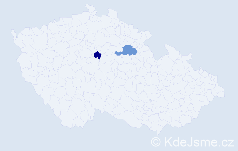 Příjmení: 'Katrynyak', počet výskytů 3 v celé ČR