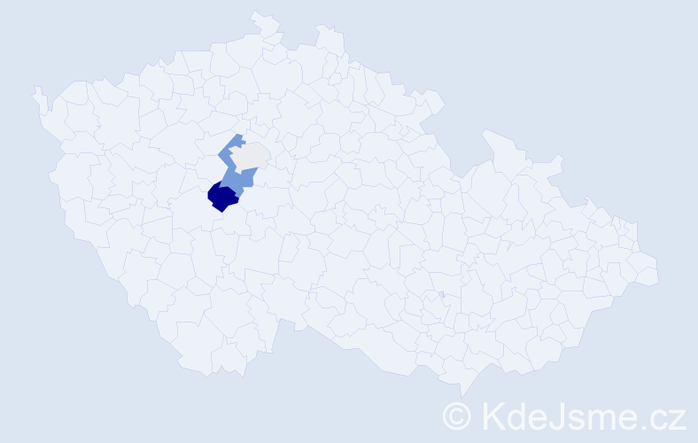 Příjmení: 'Višek', počet výskytů 8 v celé ČR
