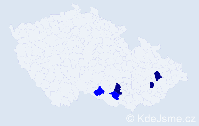 Příjmení: 'Schmolzová', počet výskytů 10 v celé ČR