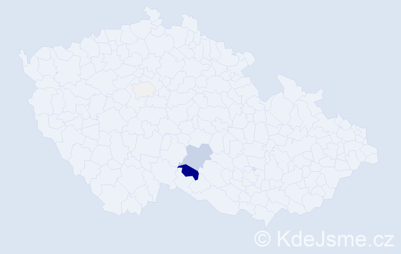 Příjmení: 'Jackwerthová', počet výskytů 14 v celé ČR