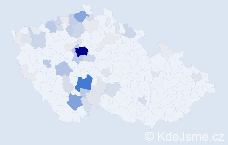 Příjmení: 'Voborská', počet výskytů 219 v celé ČR