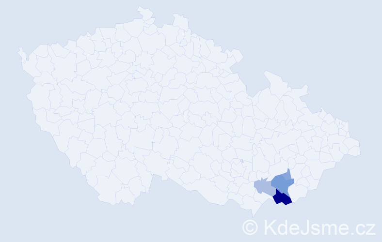 Příjmení: 'Plaširybová', počet výskytů 10 v celé ČR