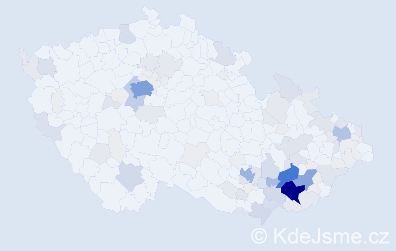Příjmení: 'Obdržálek', počet výskytů 393 v celé ČR