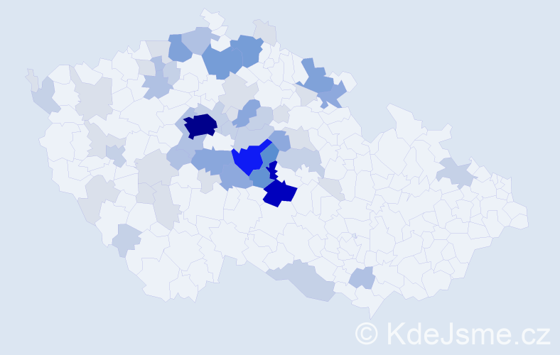 Příjmení: 'Čálek', počet výskytů 185 v celé ČR