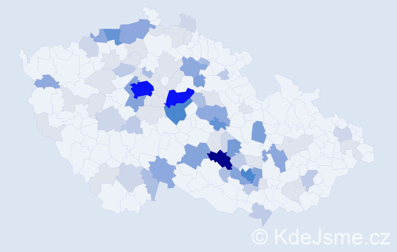 Příjmení: 'Batelka', počet výskytů 299 v celé ČR