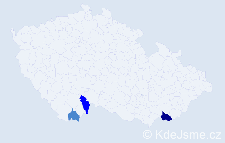 Příjmení: 'Petržala', počet výskytů 6 v celé ČR