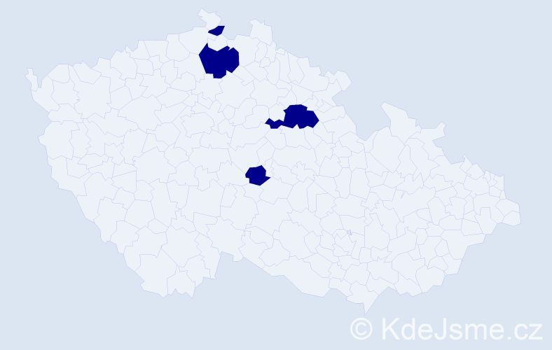 Příjmení: 'Krofián', počet výskytů 4 v celé ČR