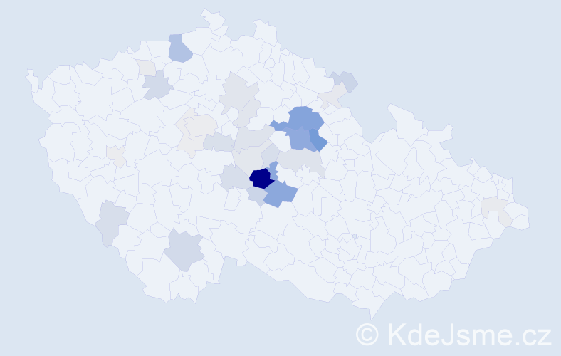 Příjmení: 'Rejnková', počet výskytů 103 v celé ČR