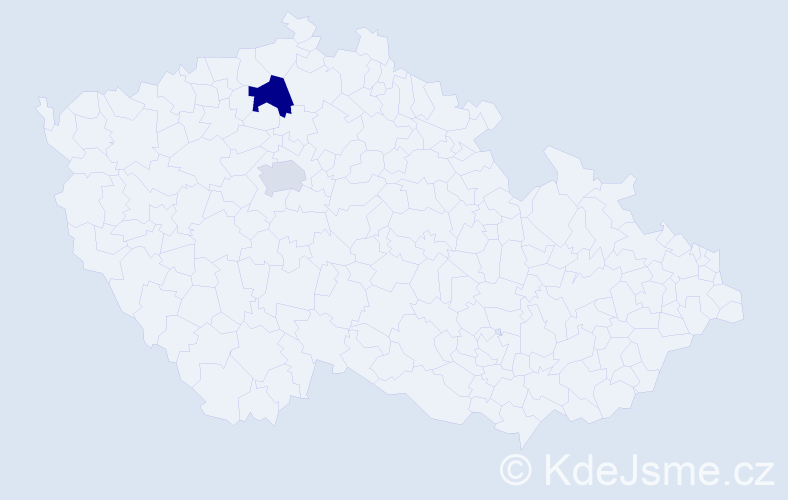 Příjmení: 'Obereiterová', počet výskytů 6 v celé ČR