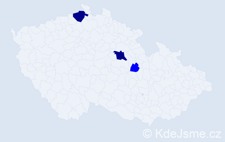 Příjmení: 'Töthová', počet výskytů 5 v celé ČR