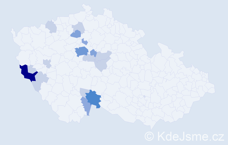 Příjmení: 'Landkammerová', počet výskytů 41 v celé ČR