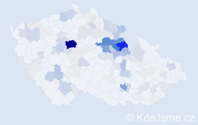 Příjmení: 'Brandejsová', počet výskytů 550 v celé ČR