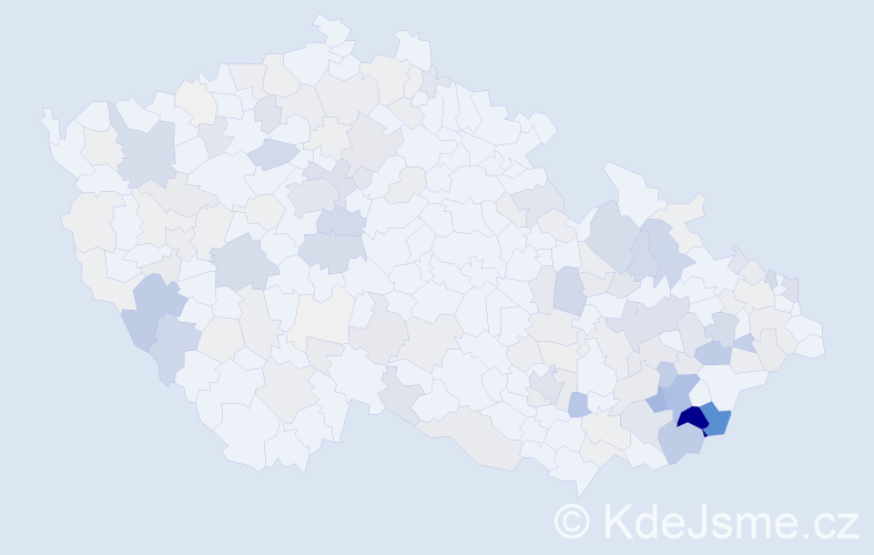 Příjmení: 'Maňasová', počet výskytů 511 v celé ČR
