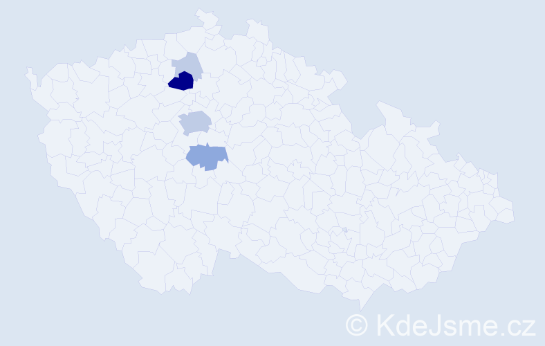 Příjmení: 'Černostová', počet výskytů 14 v celé ČR