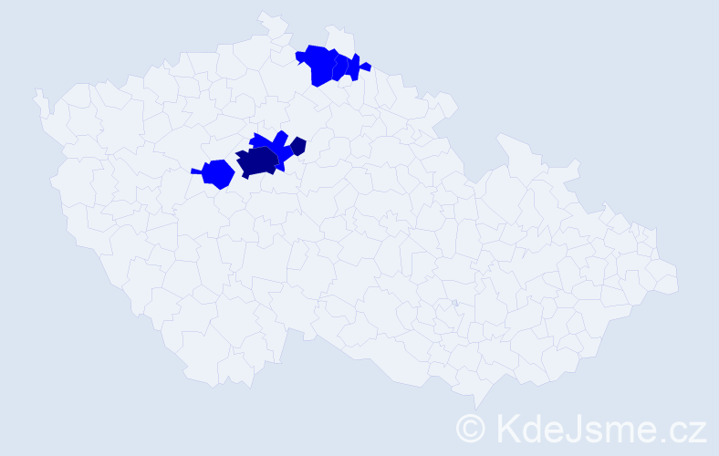 Příjmení: 'Spatari', počet výskytů 9 v celé ČR