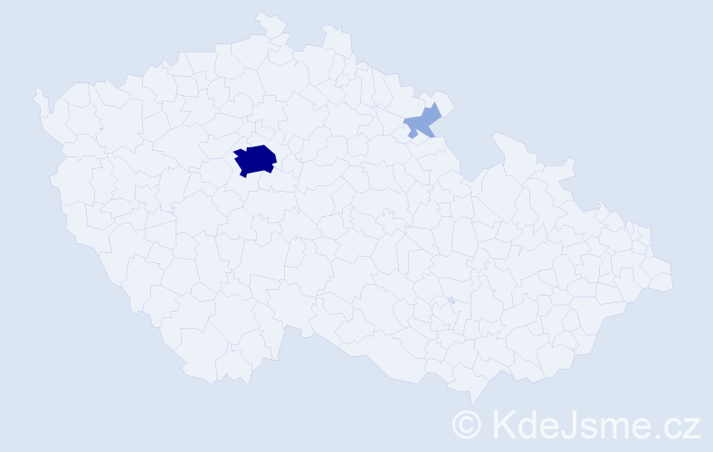 Příjmení: 'Kokiš', počet výskytů 7 v celé ČR