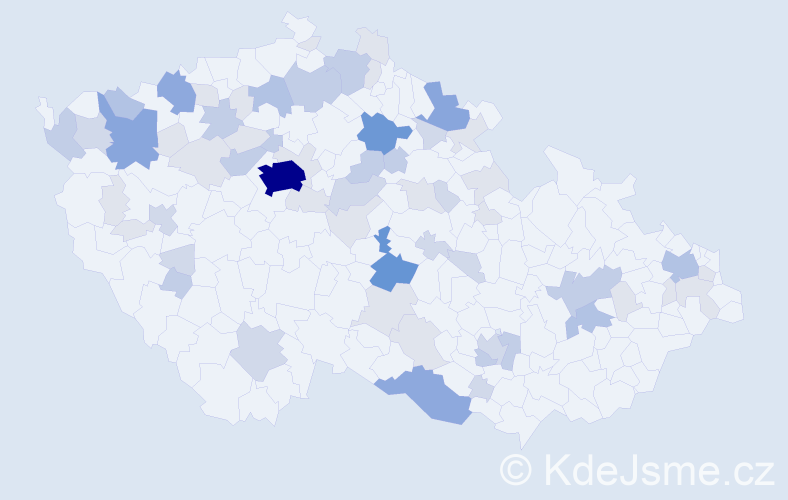 Příjmení: 'Dejlová', počet výskytů 175 v celé ČR
